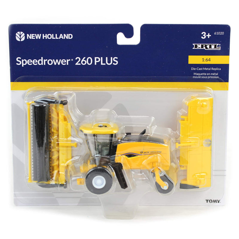 1/64 New Holland Speedrower 260 Self-Propelled Windrower with Rotary Head & Sickle Bar Head by ERTL