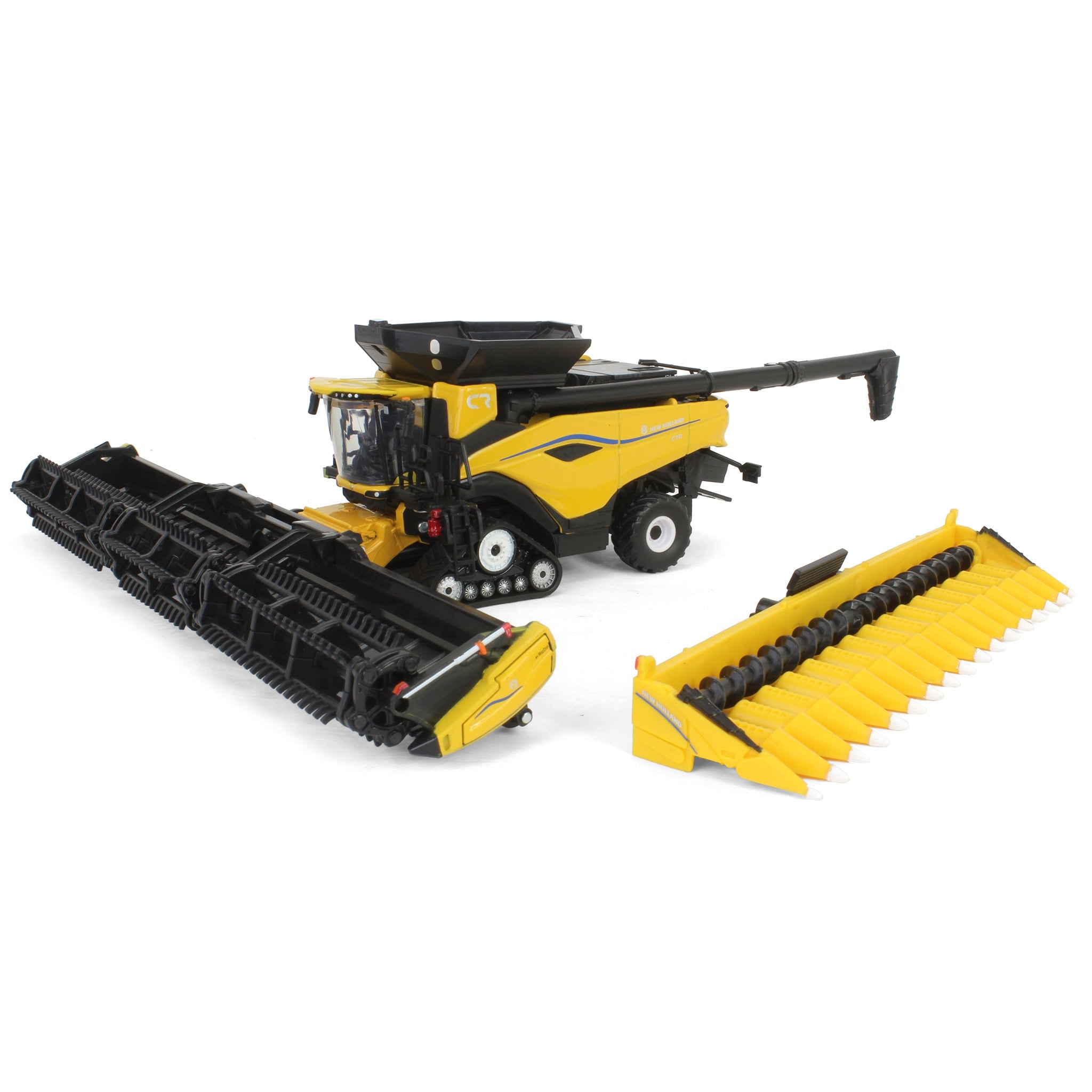 1/64 New Holland CR11 Tracked Combine with Corn Head & Draper Head
