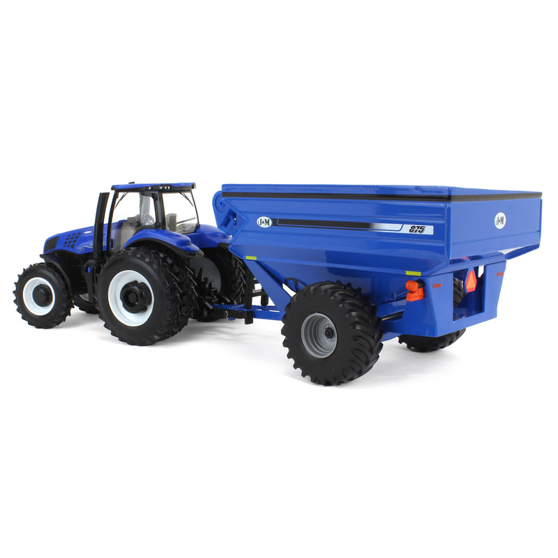 1/32 New Holland Genesis T8.355 Tractor with J&M Grain Cart