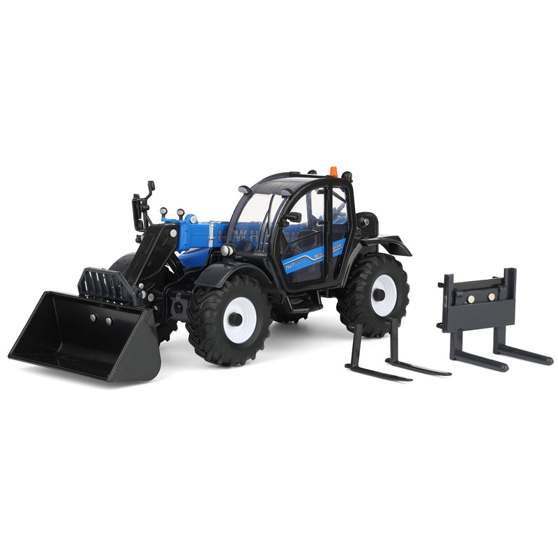 1/32 New Holland Blue TH7.42 Telehandler with (3) Attachments by ERTL