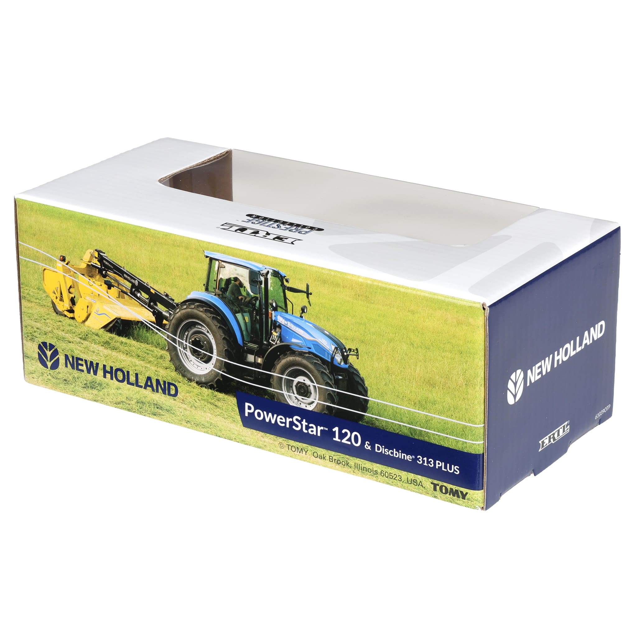 Chase Unit ~ 1/64 New Holland Powerstar 120 Tractor with Discbine
