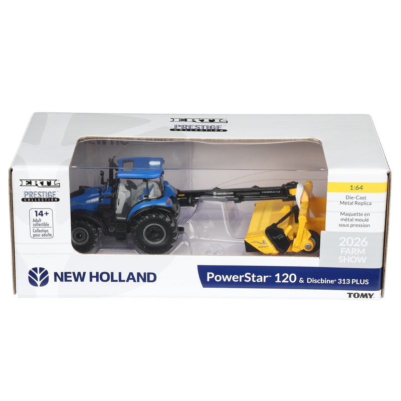 1/64 New Holland Powerstar 120 Tractor with Discbine 313 PLUS by ERTL, 2026 Farm Show