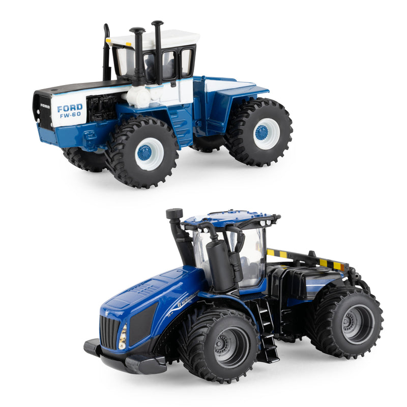 1/64 Ford FW-60 & New Holland T9.700 4WD 2 Piece Historical Tractor Set, 50th Anniversary, ERTL Prestige Collection