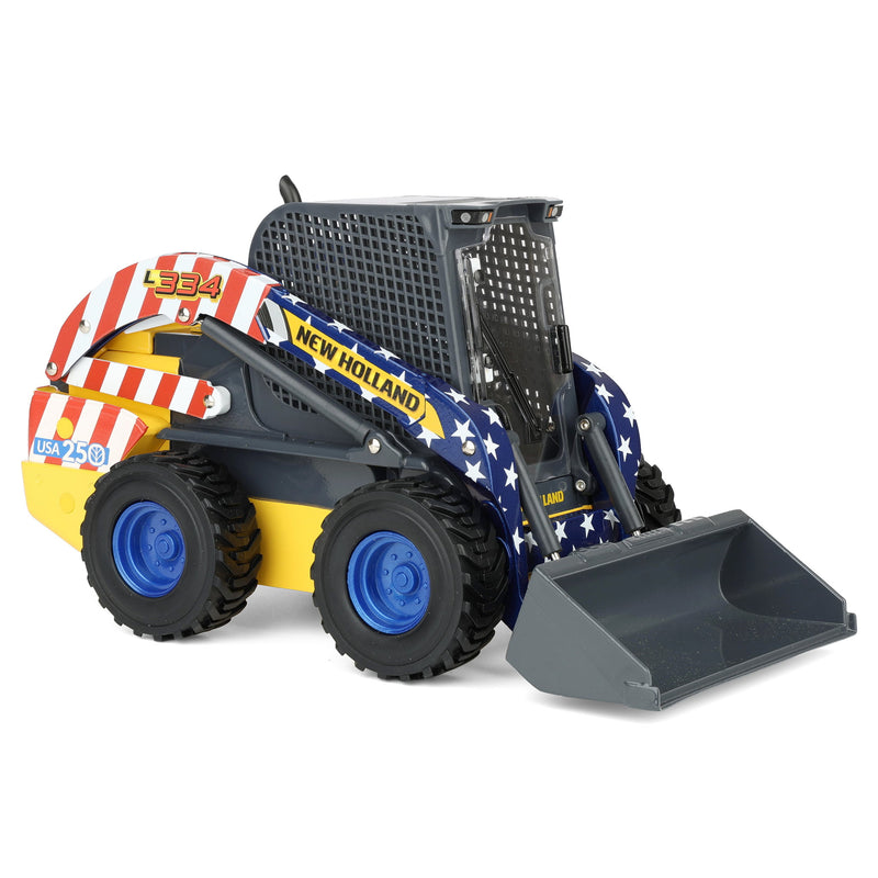 1/16 New Holland Stars & Stripes L334 Skid Steer Loader by ERTL, USA 250
