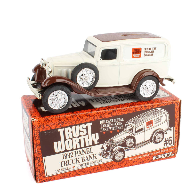 1/25 1932 Ford Panel Truck Bank, Trust Worthy Hardware