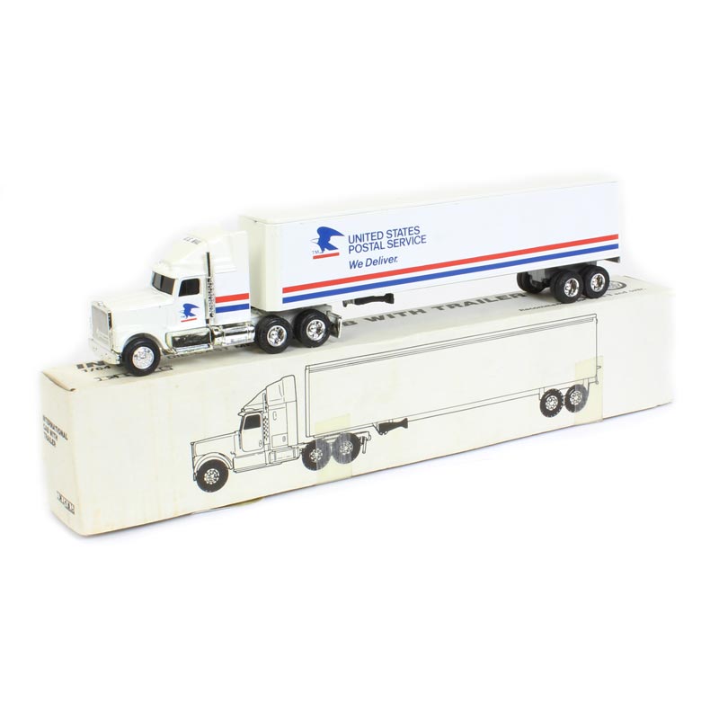 1/64 International Truck with Box Trailer by ERTL, US Postal