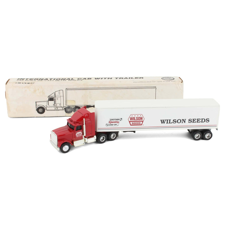 1/64 International Cab Semi Truck with Box Trailer by ERTL, Wilson Seeds