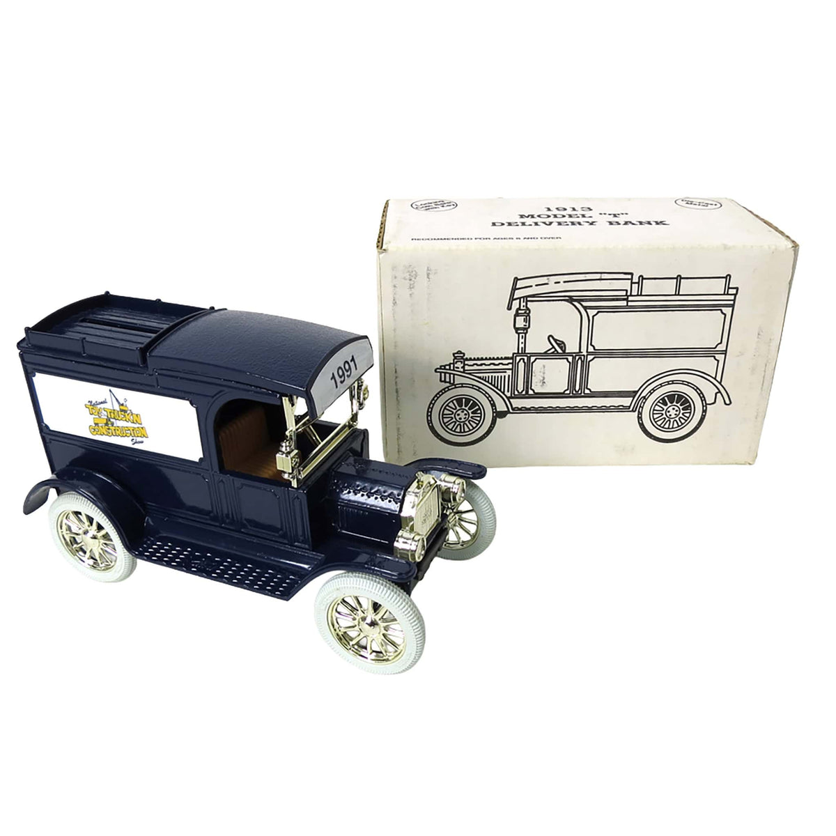 1/25 1913 Ford Model T Delivery Bank, 1991 National Toy Truck N
