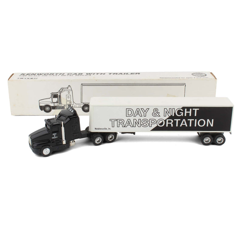 1/64 1/64 Kenworth T600A Semi Truck with Box Trailer, Day & Night Transportation by ERTL