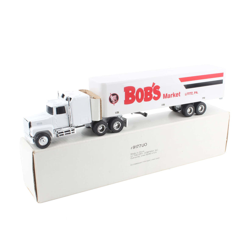 1/64 Ford LTL 9000 with Sleeper Cab with Trailer, Bob's Market Save Rite Lititz, PA by ERTL