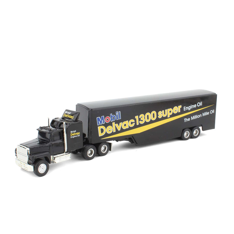 1/64 Ford LTL-9000 with Sleeper Cab & Trailer, Mobil Delvac Engine Oil by ERTL