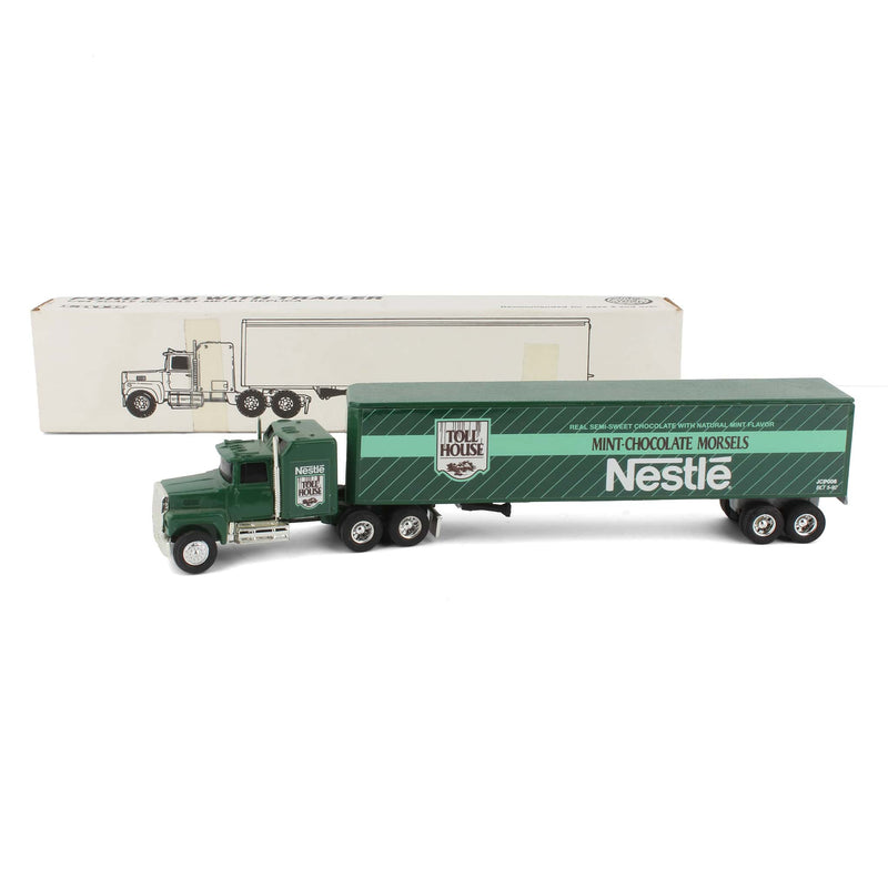 1/64 Ford LTL-9000 with Sleeper Semi Truck and Box Trailer, Nestle Toll House Mint Chocolates by ERTL