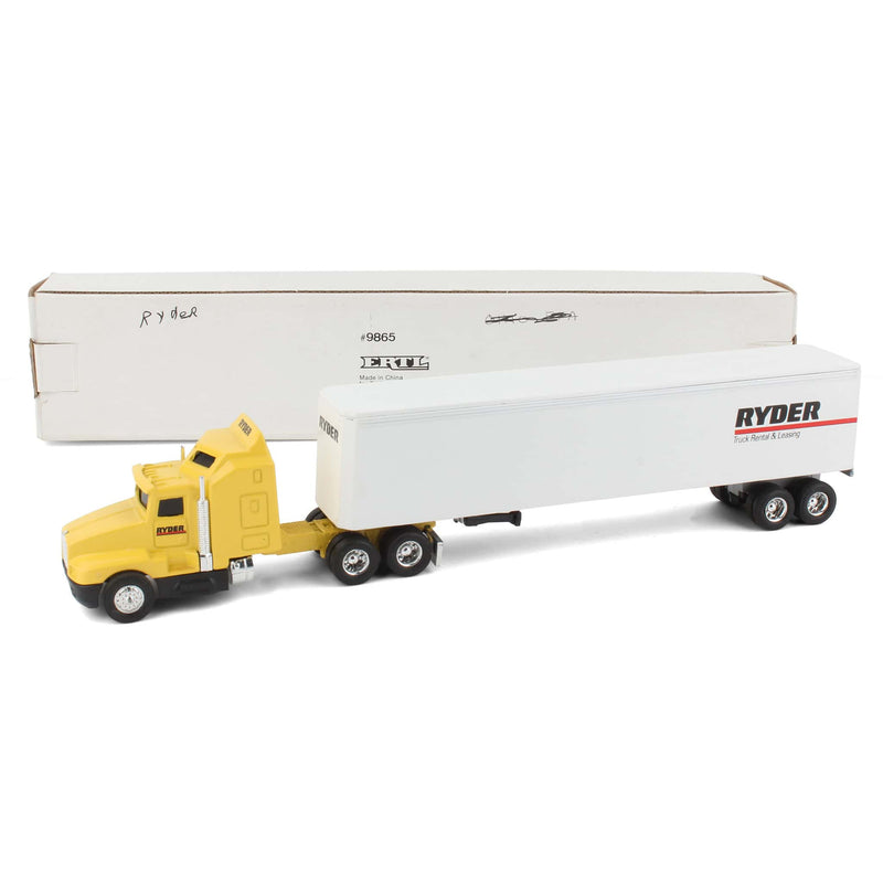 1/64 Kenworth T600A Semi Truck with Trailer, Ryder Truck Rental & Leasing by ERTL