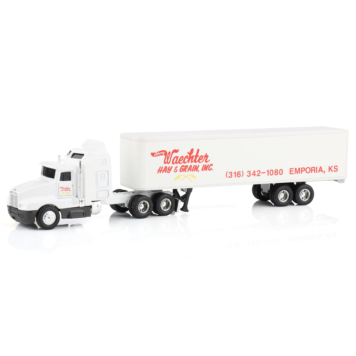 1/64 Kenworth T600A Semi Truck with Box Trailer, Johnny Waechter