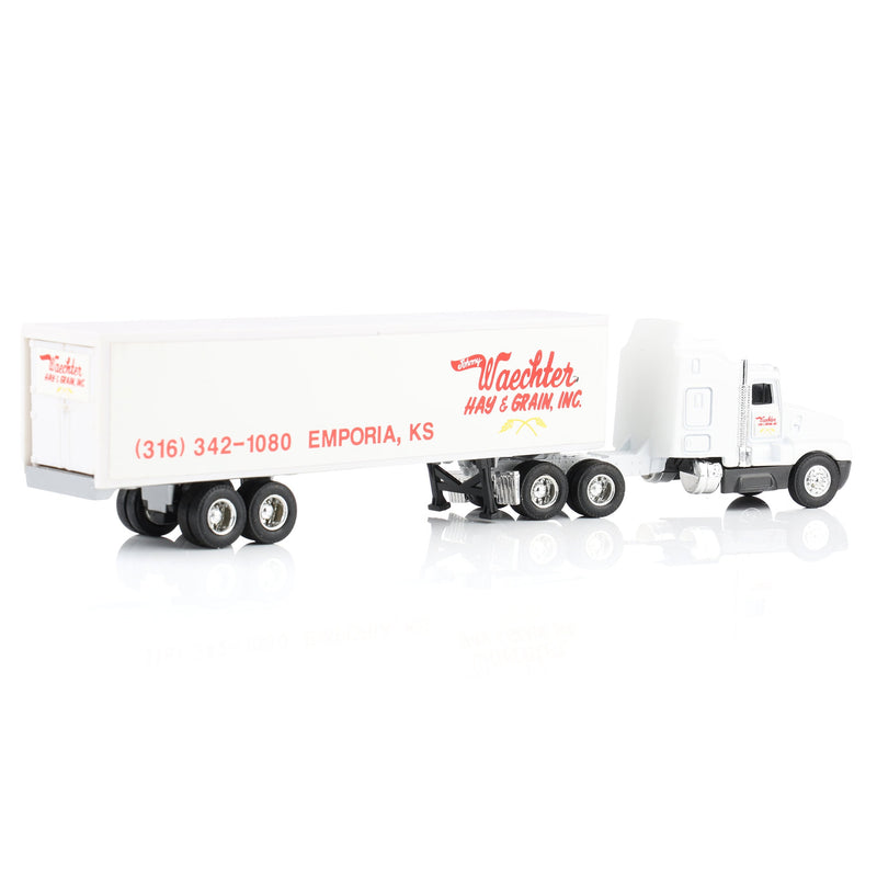 1/64 Kenworth T600A Semi Truck with Box Trailer, Johnny Waechter Hay & Grain, Inc