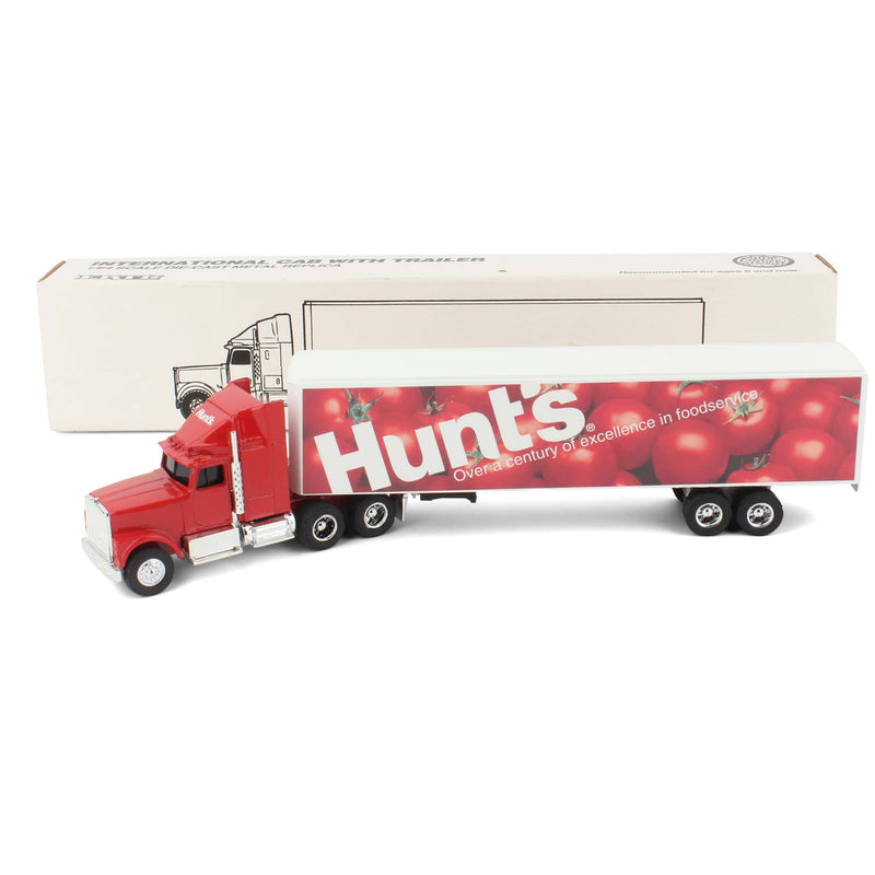 1/64 International Navistar Semi Truck with Box Trailer, Hunt's Ketchup Deco by ERTL