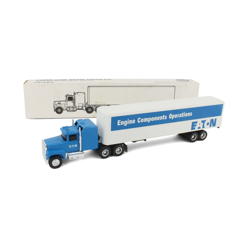 1/64 1/64 Ford LTL-9000 with Sleeper Semi Truck and Box Trailer, Eaton by ERTL