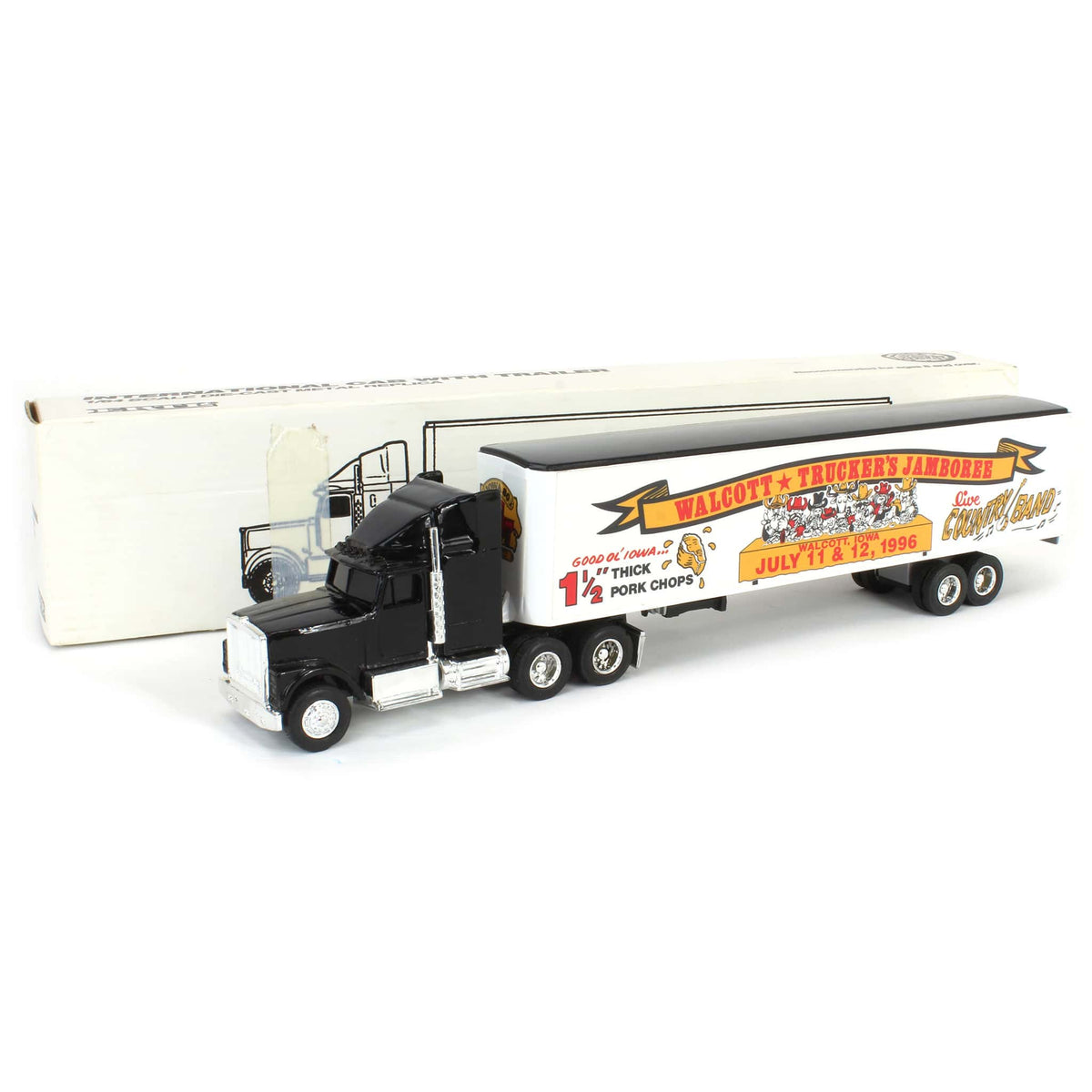 Walcott Truckers Jamboree ミニカー 1/64 Kenworth W900L With Van Trailer 2025 Iowa 80 Walcott Truckers