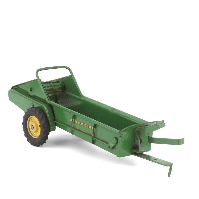 1/16 Stamped Steel John Deere Manure Spreader with Long Levers, Made in 1950s by Eska