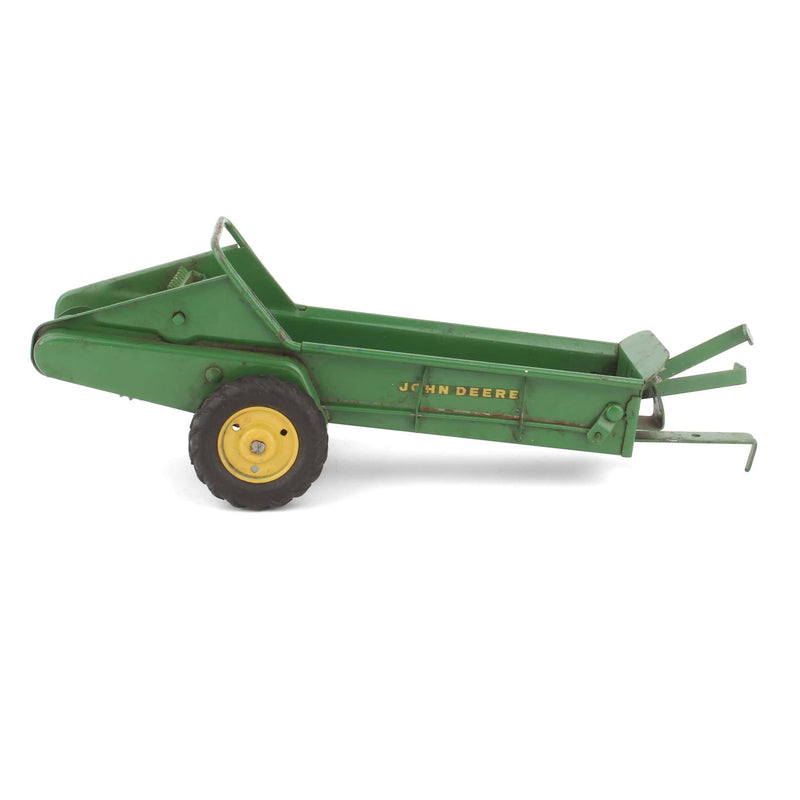 1/16 Stamped Steel John Deere Manure Spreader with Long Levers, Made in 1950s by Eska