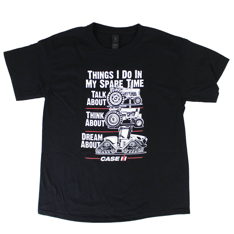 Youth Case IH Things I Do in My Spare Time Short Sleeve T-Shirt