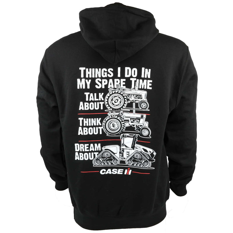 Adult Case IH Things I Do in My Spare Time Hooded Sweatshirt
