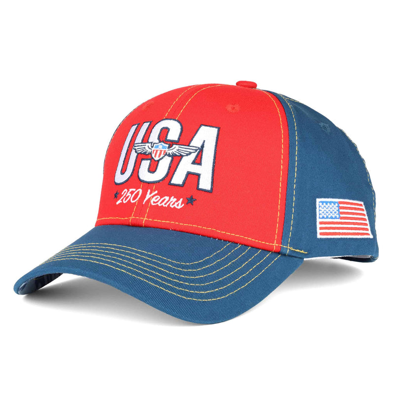 USA 250 Years In God We Trust Red, White & Blue Cap