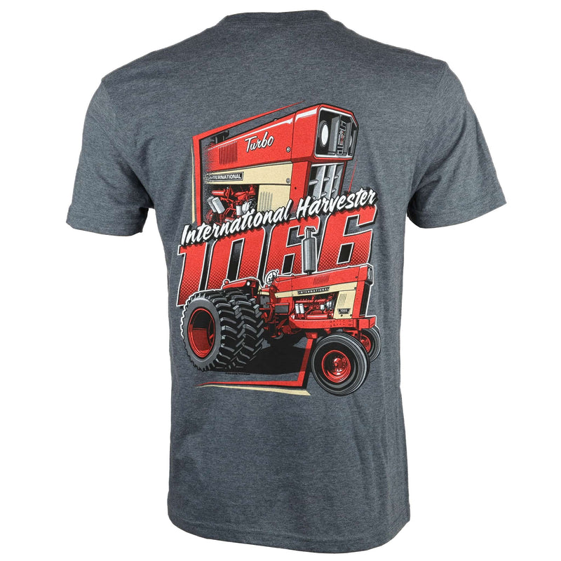 Adult International Harvester IH 1066 Charcoal Short Sleeve T-Shirt