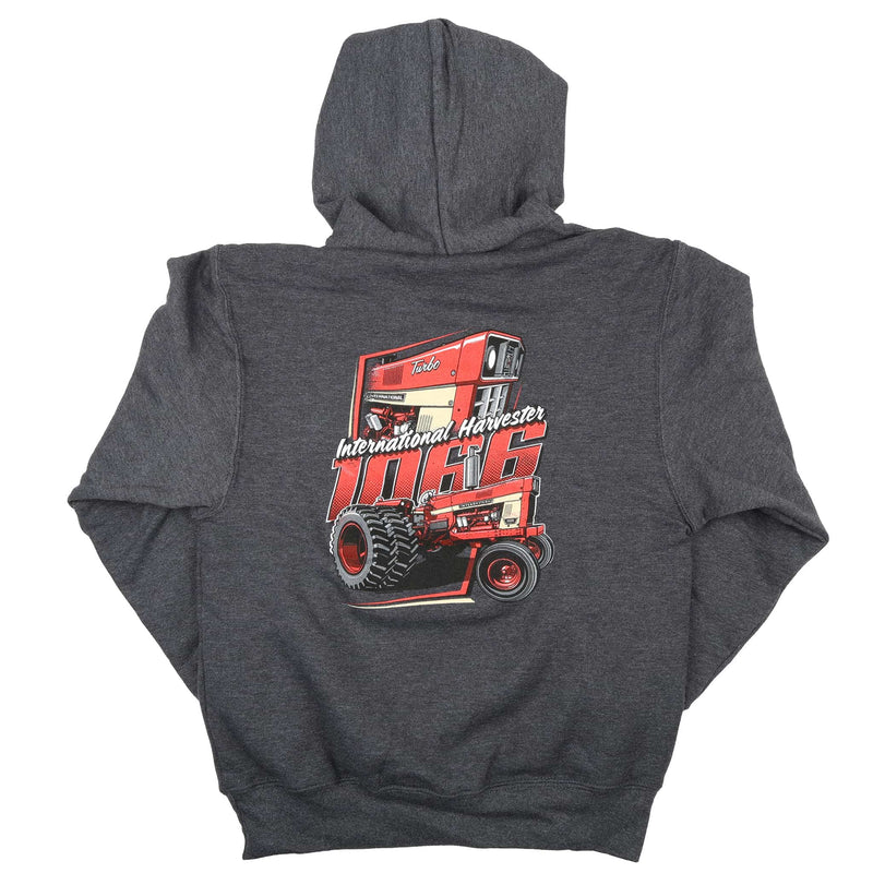 Youth International Harvester IH 1066 Charcoal Pullover Hooded Sweatshirt