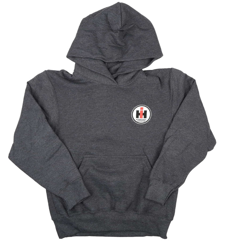 Youth International Harvester IH 1066 Charcoal Pullover Hooded Sweatshirt