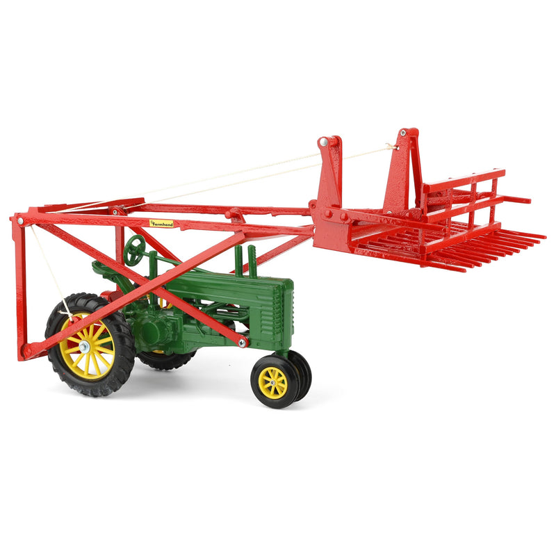 1/16 John Deere A Tractor with Farmhand Loader, Made in the USA by Scale Models