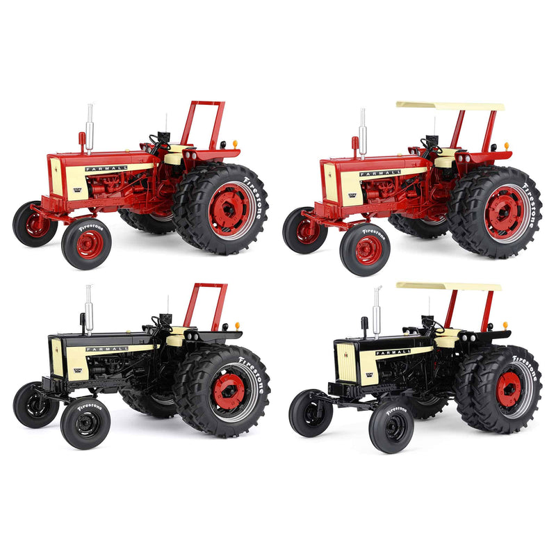 Set of 2 Versions + Chase Units ~ 1/16 Farmall 504 Tractors with Firestone Tires by SpecCast, 2nd in Outback Toys Exclusive 20th Century Series
