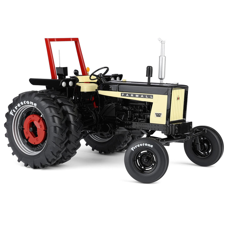 Black Chase Unit ~ 1/16 Farmall 504 Tractor with Firestone Tires & ROPS by SpecCast, 2nd in Outback Toys Exclusive 20th Century Series