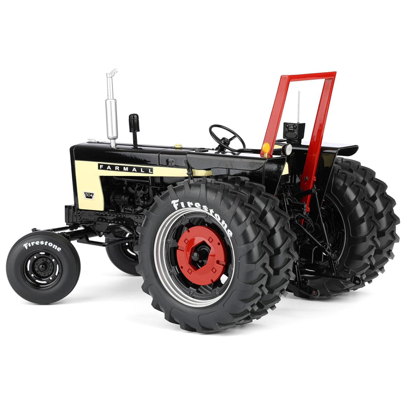 Black Chase Unit ~ 1/16 Farmall 504 Tractor with Firestone Tires & ROPS by SpecCast, 2nd in Outback Toys Exclusive 20th Century Series