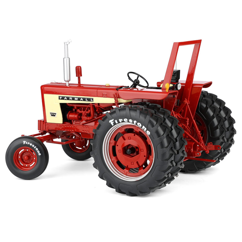 (B&D) 1/16 Farmall 504 Tractor with Firestone Tires & ROPS by SpecCast, 2nd in Outback Toys Exclusive 20th Century Series - Damaged Box