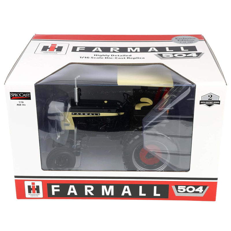 Set of 2 Versions + Chase Units ~ 1/16 Farmall 504 Tractors with Firestone Tires by SpecCast, 2nd in Outback Toys Exclusive 20th Century Series