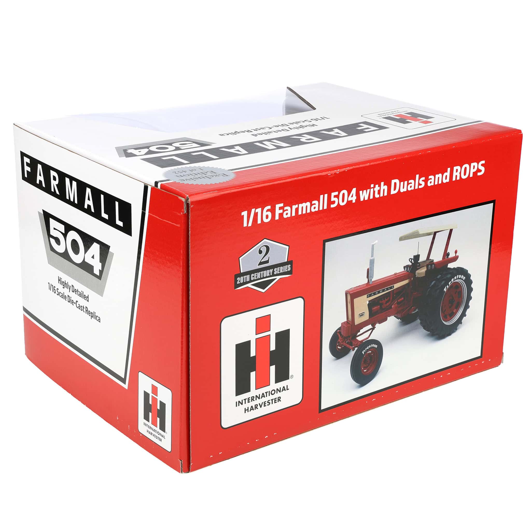 1/16 Farmall 504 Tractor with Firestone Tires & Canopy by SpecCast