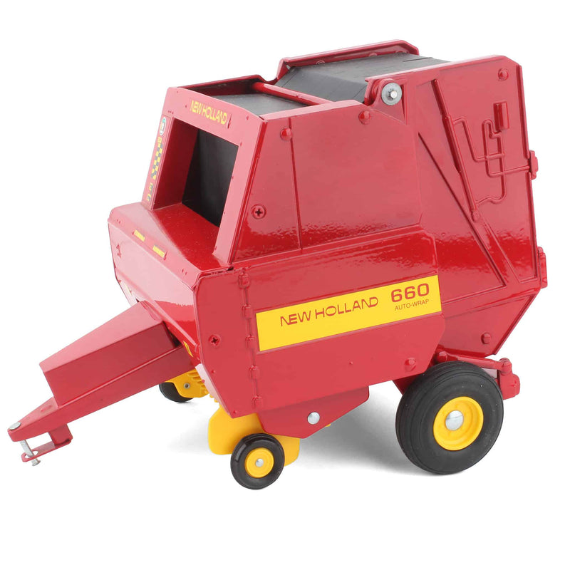 1/16 New Holland 660 Auto-Wrap Round Baler with Bale by Scale Models, 1991 Parts Mart Edition - LOOSE