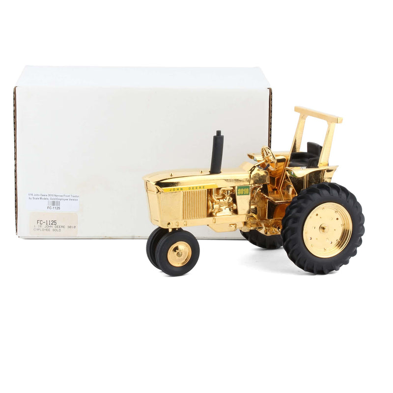 1/16 John Deere 3010 Narrow Front Tractor by Scale Models, Gold Employee Version