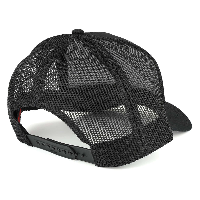 Black McCormick Deering Farmall Logo Mesh Back Trucker Hat