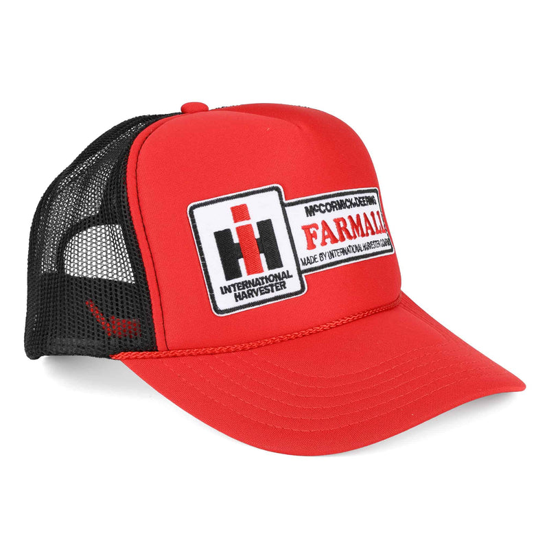 IH Farmall Red High-Profile Hat with Black Mesh Back