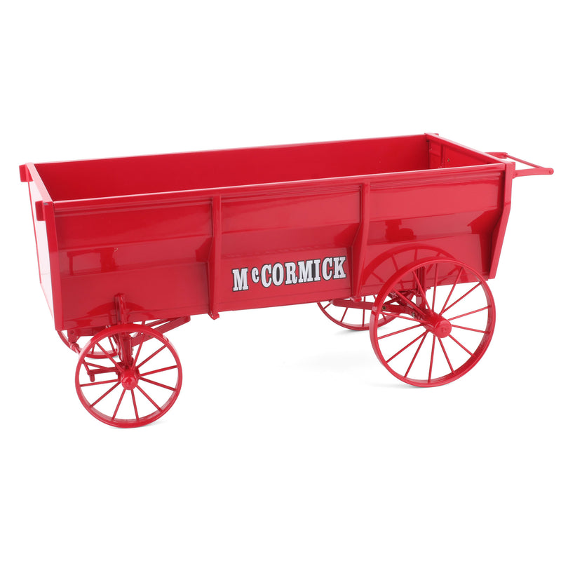 1/12 Red McCormick Flare Side Wagon with Steel Spoked Wheels by the Franklin Mint - LOOSE