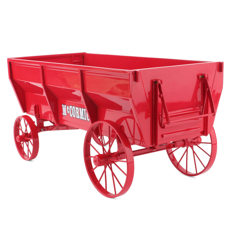 1/12 Red McCormick Flare Side Wagon with Steel Spoked Wheels by the Franklin Mint - LOOSE