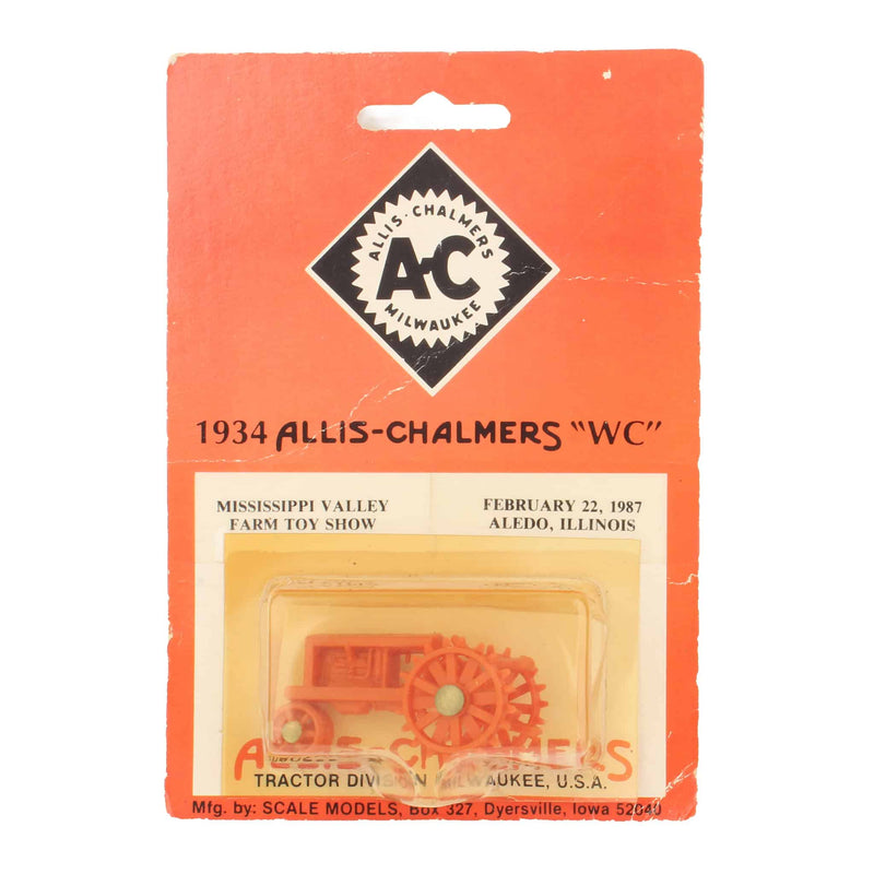 1/64 Allis Chalmers WC Tractor with Steel Wheels, 1987 Mississippi Valley Farm Toy Show by Scale Models