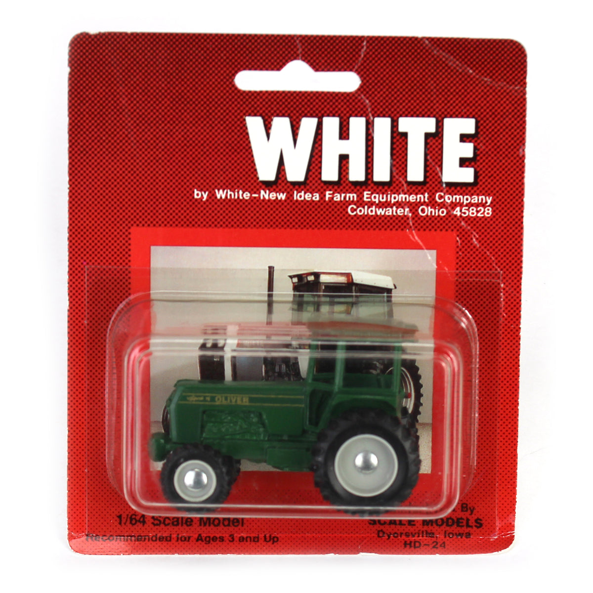 1/64 Spirit of Oliver Tractor with MFD \u0026 Cab, 1990 Farm Progress Days —  Outback Toys, image size:1200x1200