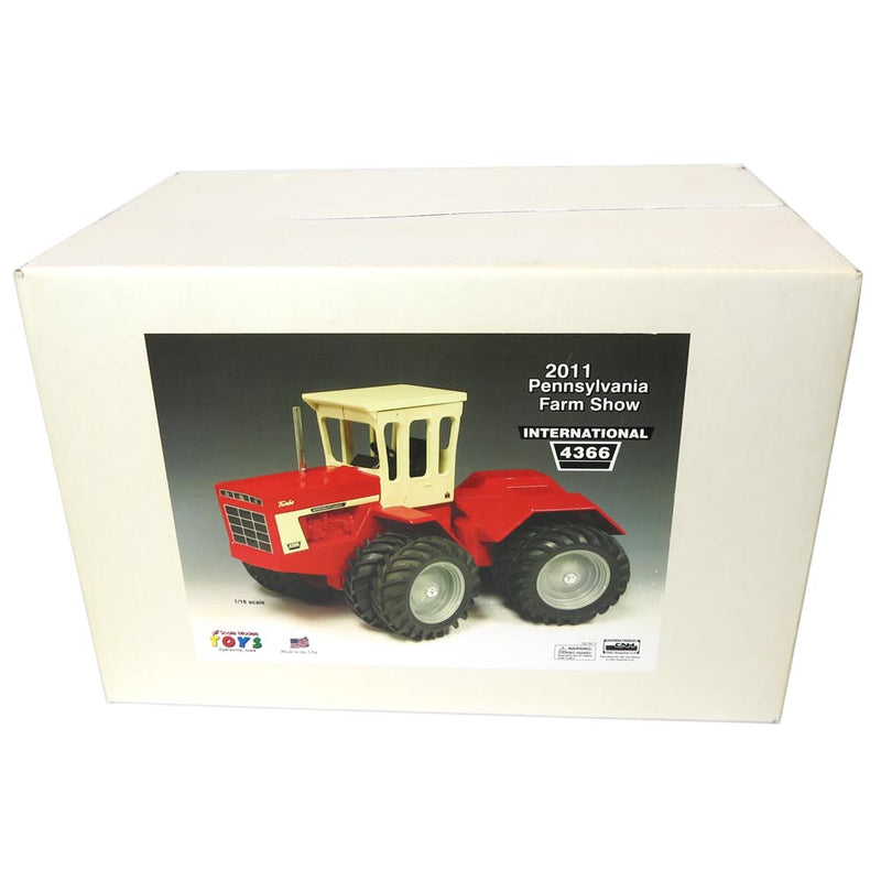 1/16 International Harvester 4366 Tractor with WHITE Cab, 4-Wheel Drive, and Duals by Scale Models, 2011 PA Farm Show Tractor