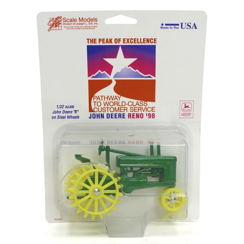 1/32 John Deere B Unstyled with Steel Wheels by Scale Models, Reno 1998 Edition