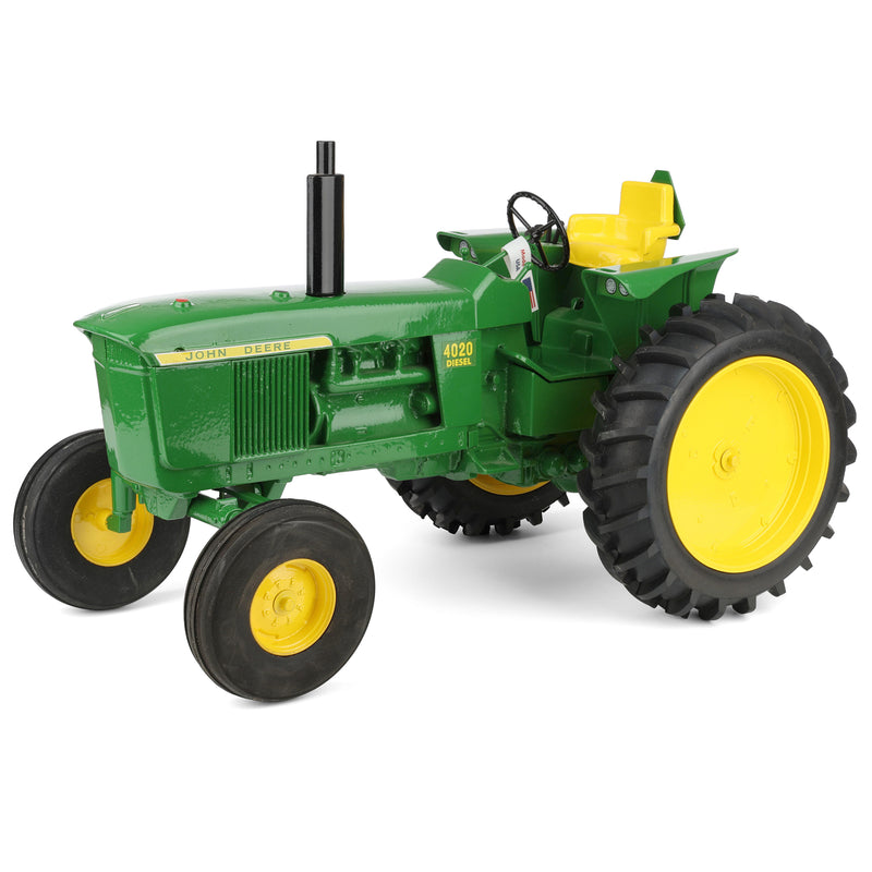 1/8 John Deere 4020 Wide with single rear wheels and 3pt Hitch, Made in the USA