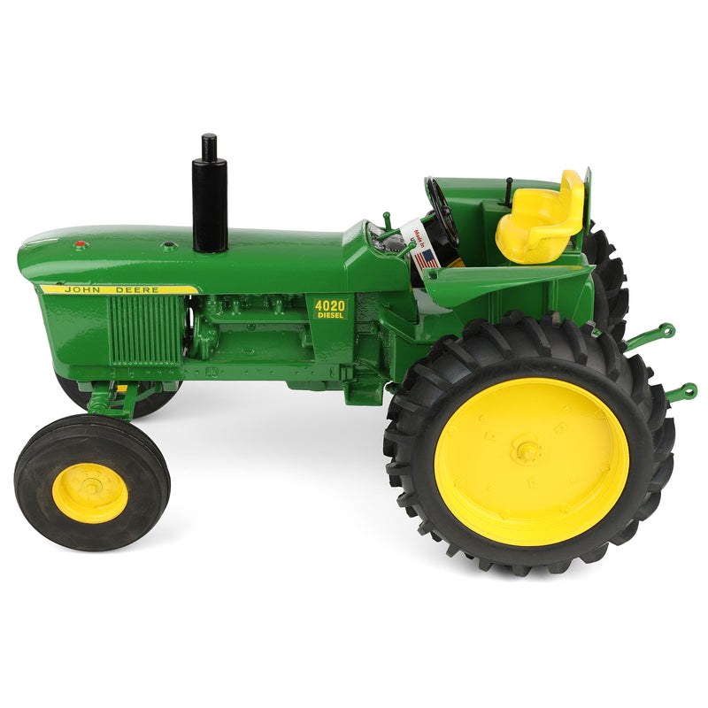 1/8 John Deere 4020 Wide with single rear wheels and 3pt Hitch, Made in the USA