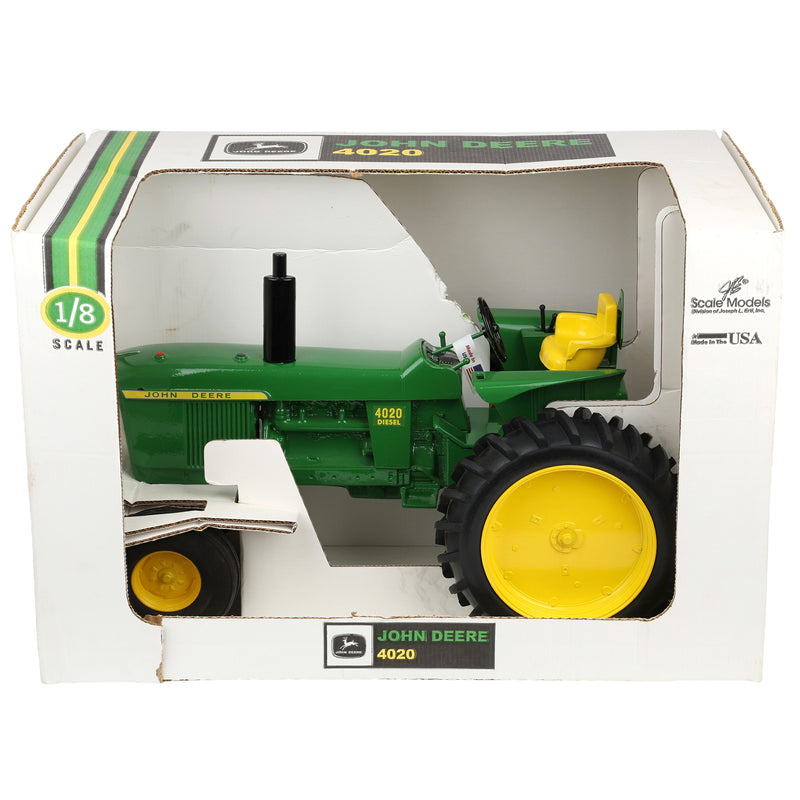 1/8 John Deere 4020 Wide with single rear wheels and 3pt Hitch, Made in the USA